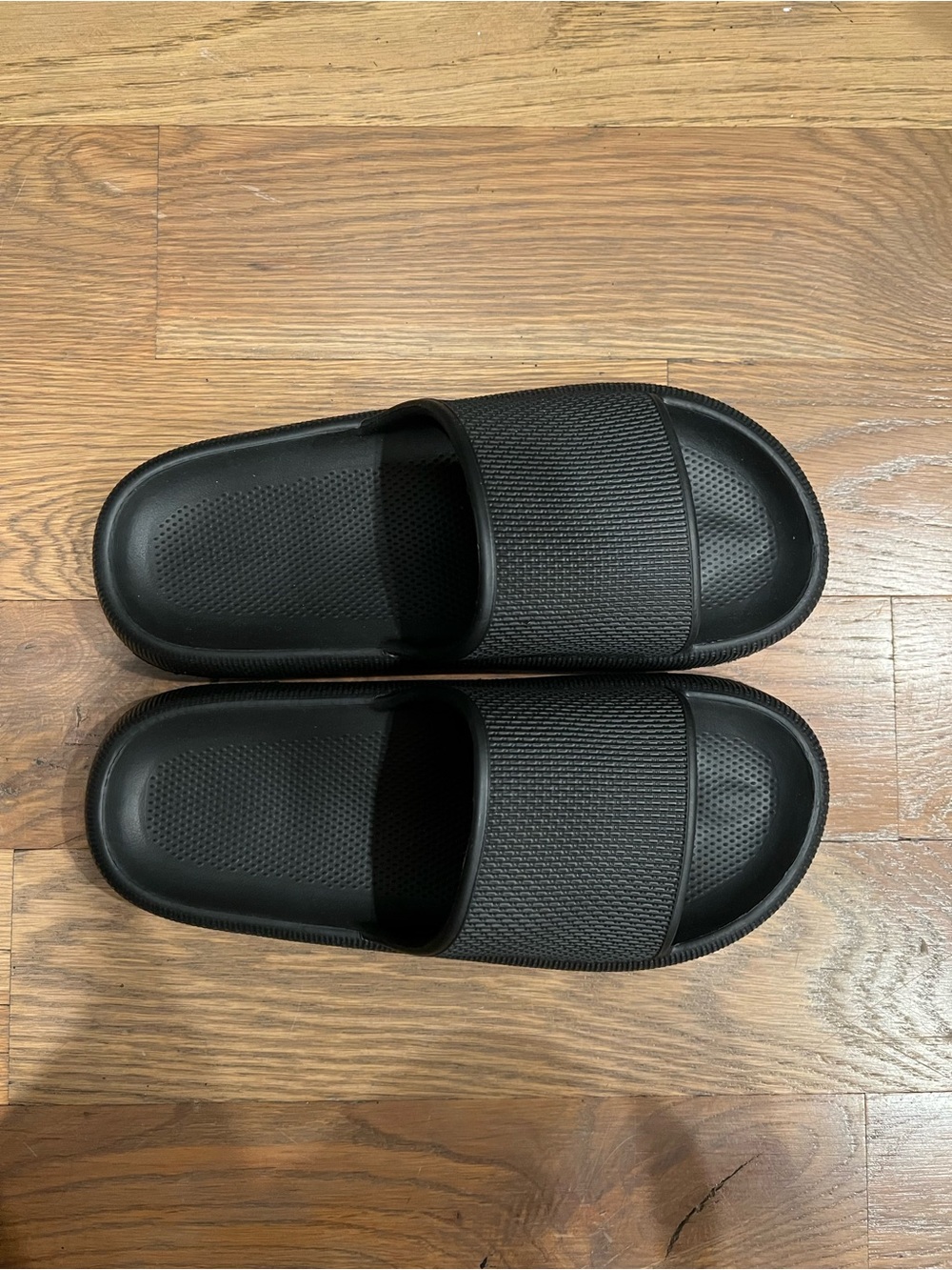 Unisex Black Slide Sandals - Comfortable Everyday Slides. NWOB